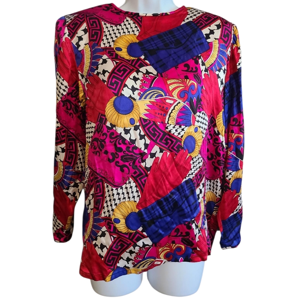 NORDSTROM Town Square Silk Top 8